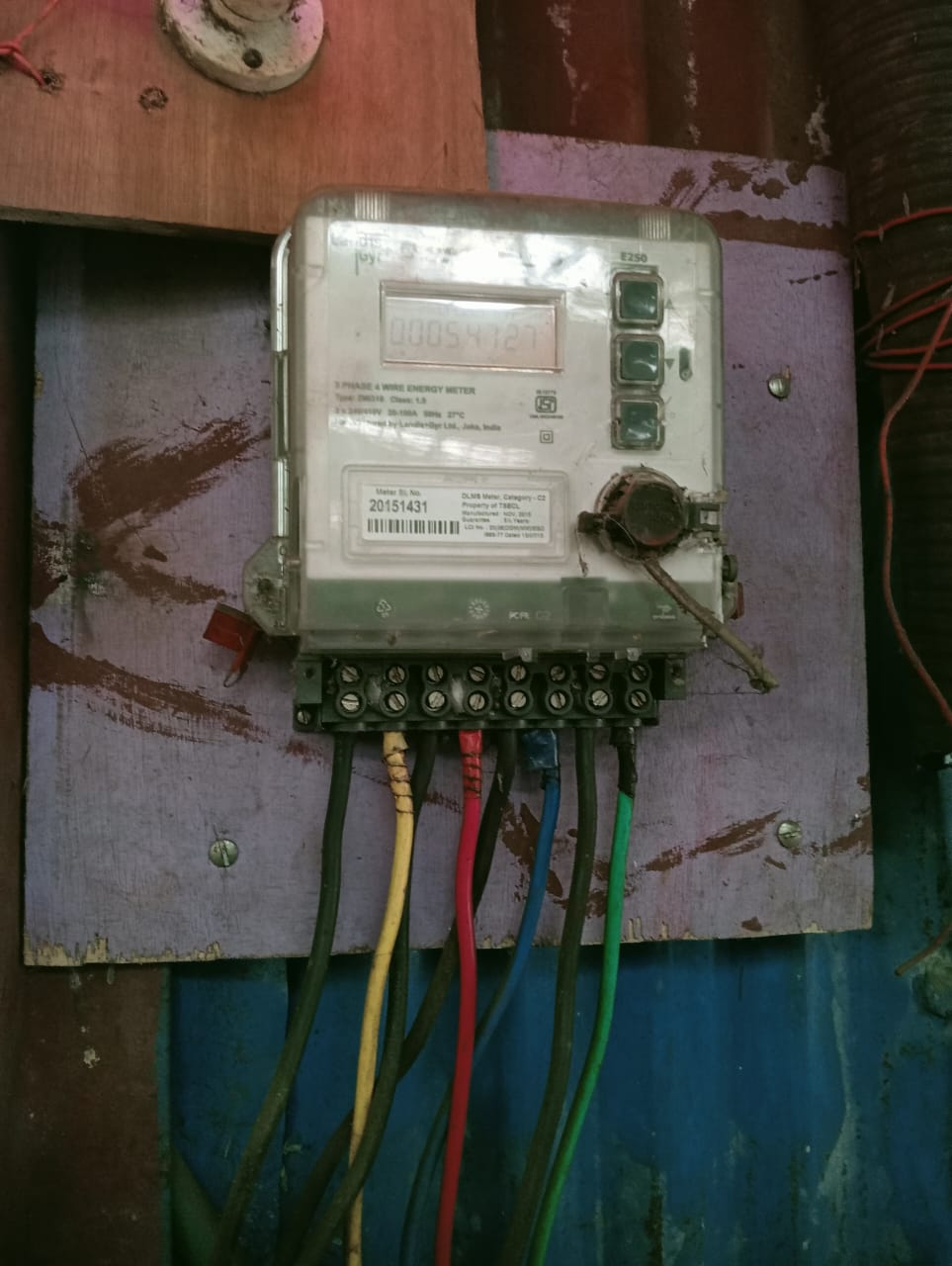 3Phase Energy Meter checked at ESD-IGM dated-04.11.2025