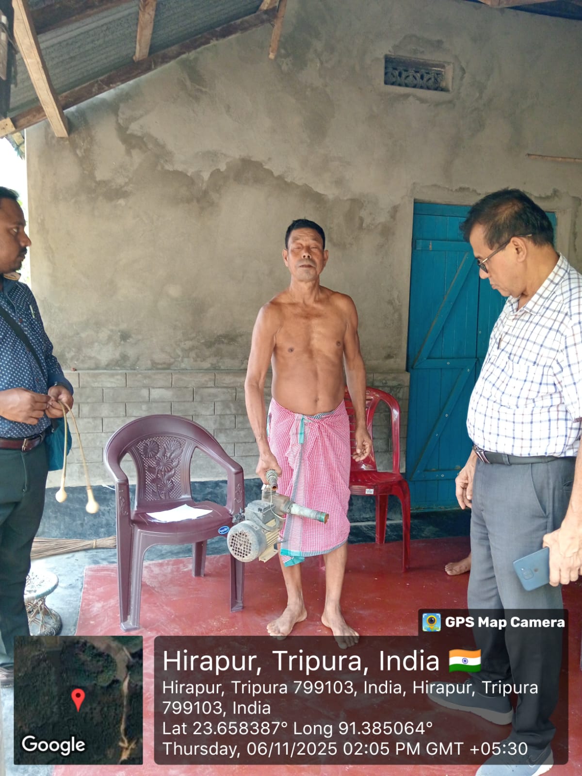 Penalty realised on spot and seized motor given back to the consumer at ESD-II Bishalgarh dated-06.11.2025