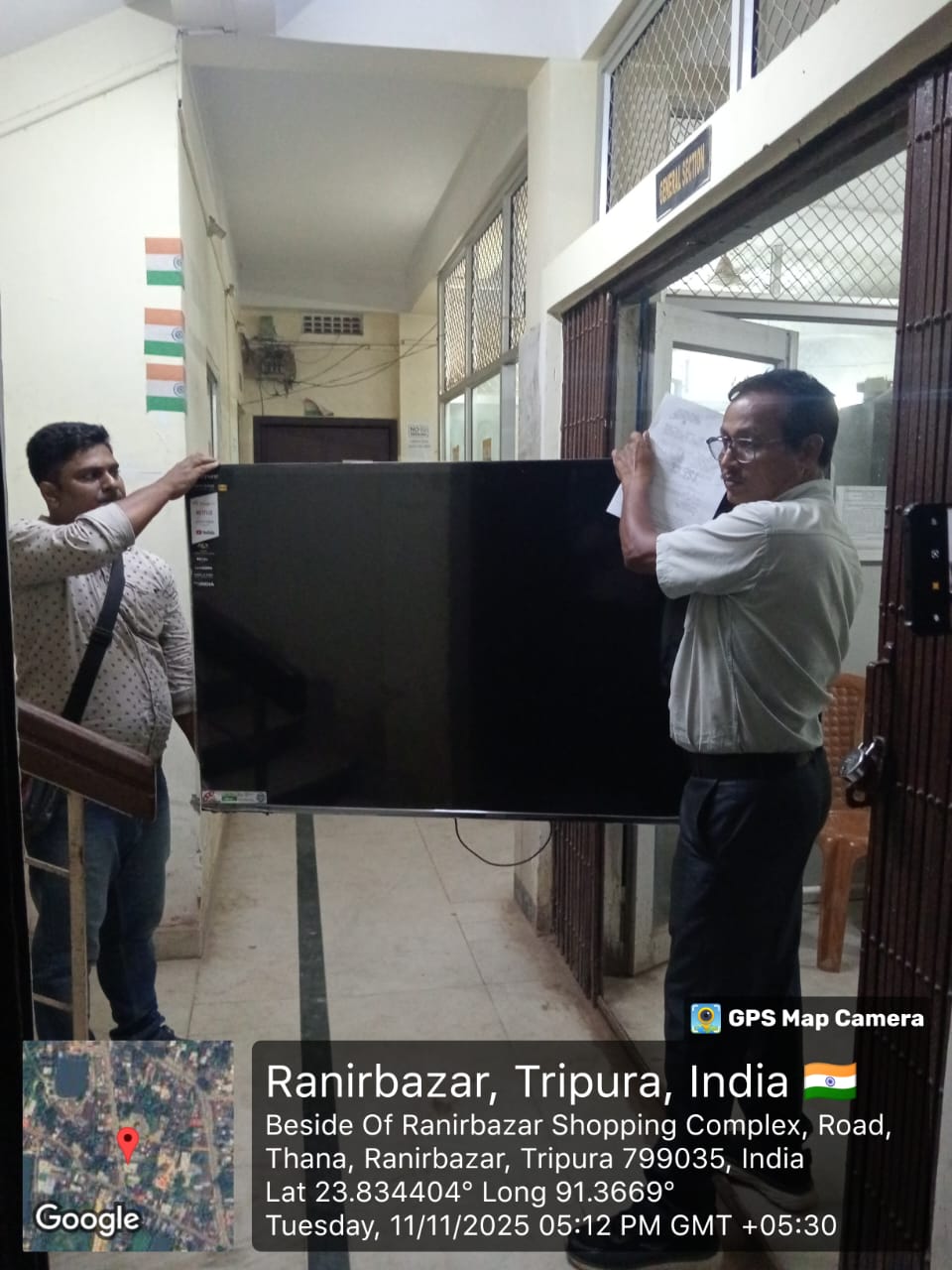 TV seized at ESD-Ranirbazar dated-11.11.2025