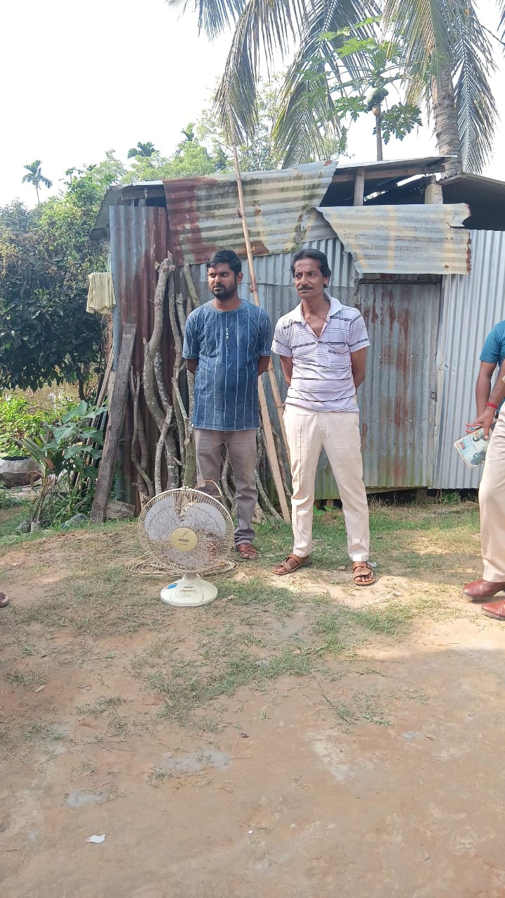 Table fan seized at ESD-Ranirbazar dated-11.11.2025